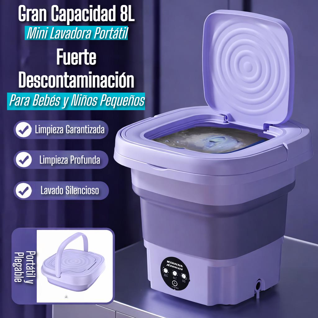 Mini Lavadora Centrifuga 8L