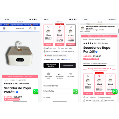 Página de ventas - Plantilla 100% personalizable